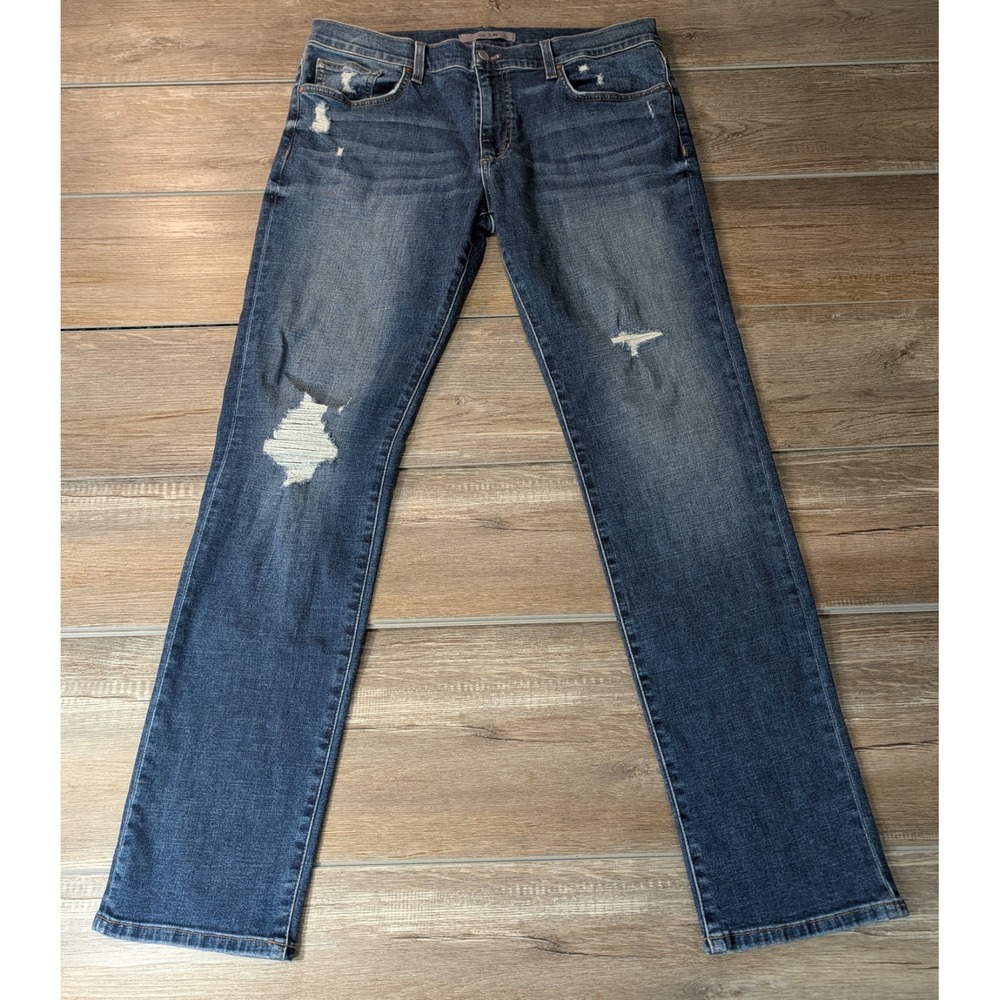 Joe's Jeans Mens 34x33 Blue Denim Asher Slim Fit Distressed Stretch Y2K